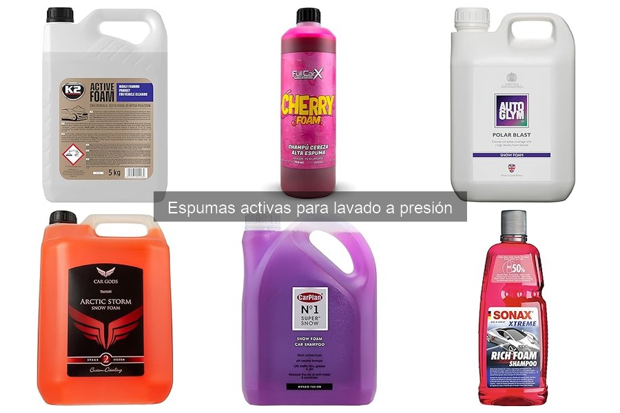 Comparativa de las Mejores Espumas Activas para Lavado a Presión