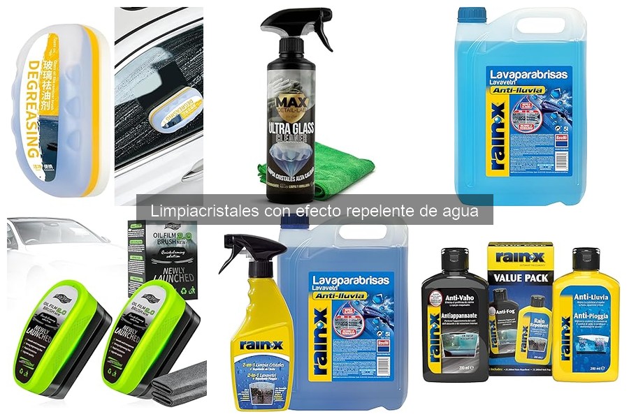 Comparativa de limpiacristales repelentes de agua para coches