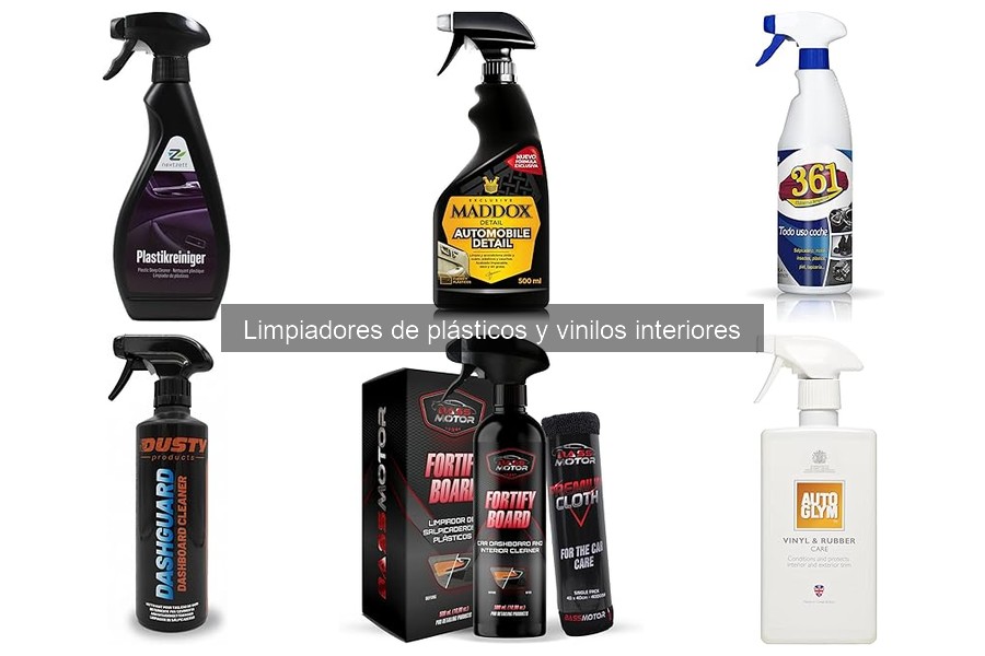 Comparativa de Limpiadores de Plásticos y Vinilos Interiores