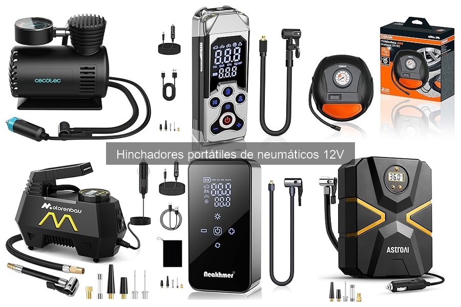 Comparativa de los Mejores Hinchadores Portátiles 12V