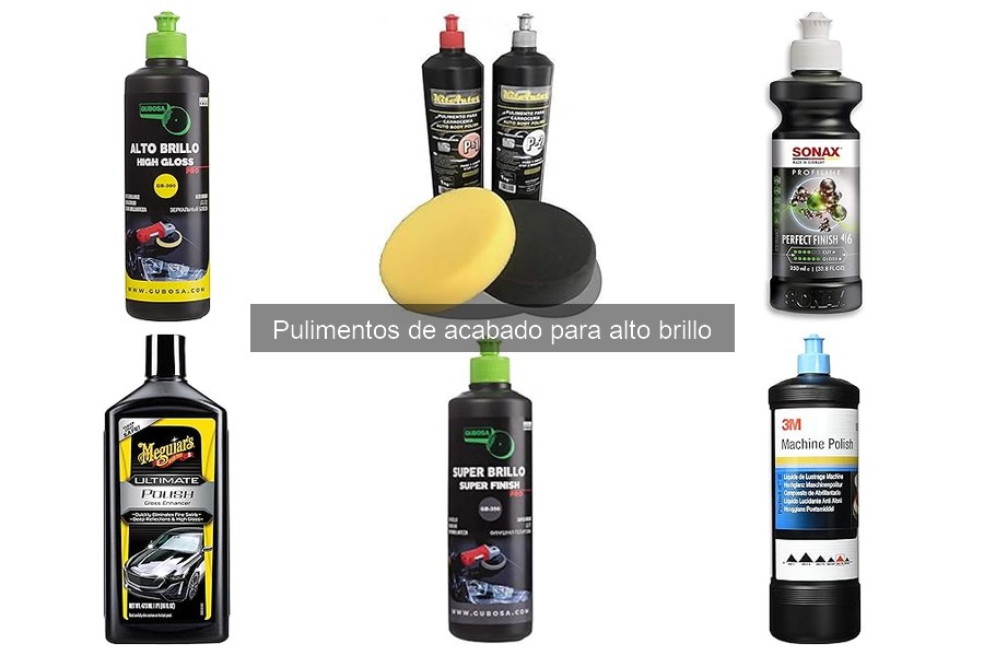Comparativa de los mejores pulimentos de alto brillo