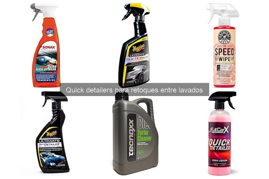 Comparativa de los mejores quick detailers para tu coche
