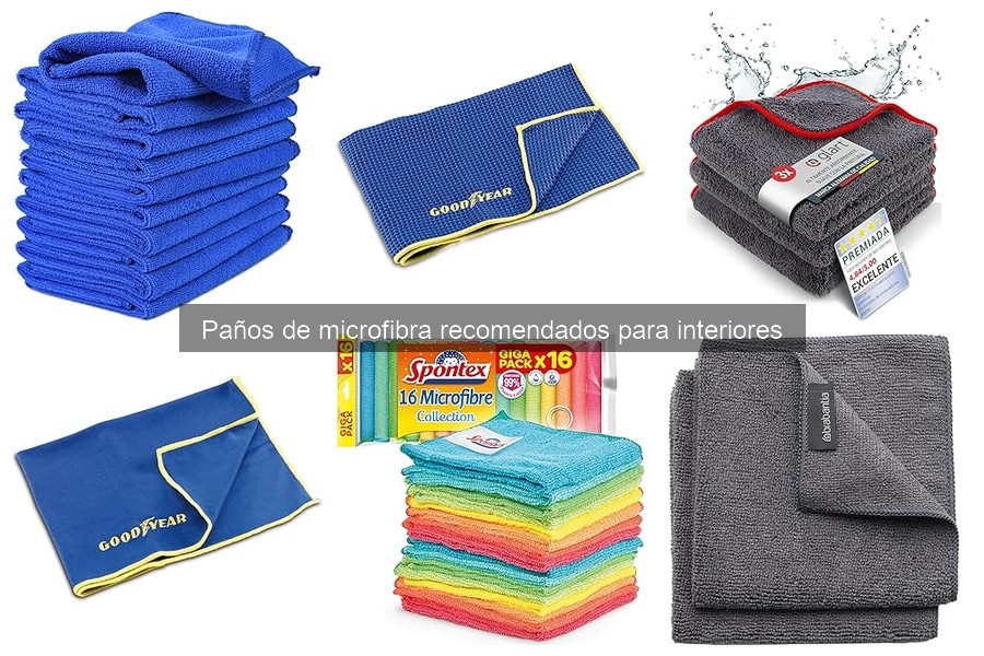 Comparativa de paños de microfibra para interiores de coche