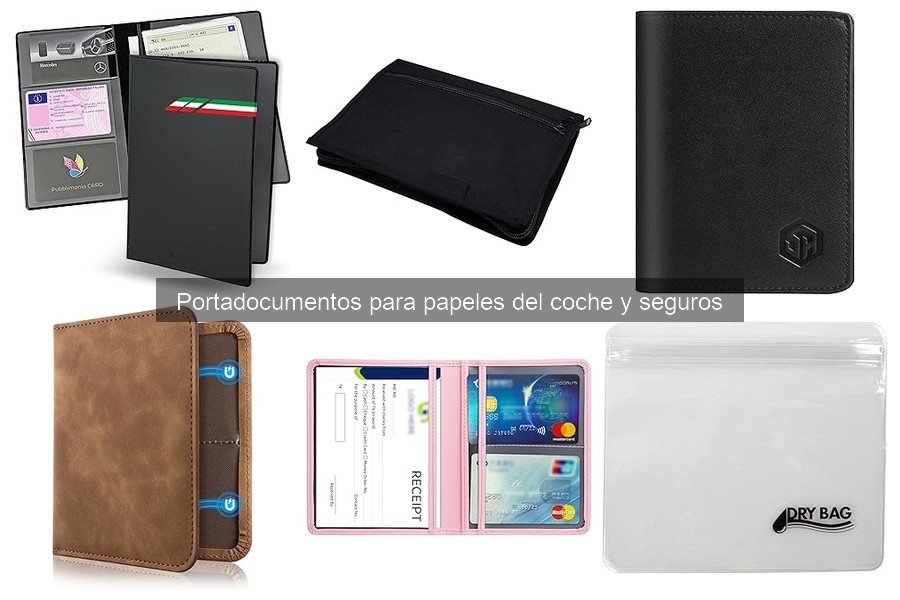 Comparativa de portadocumentos para coches: materiales y diseños