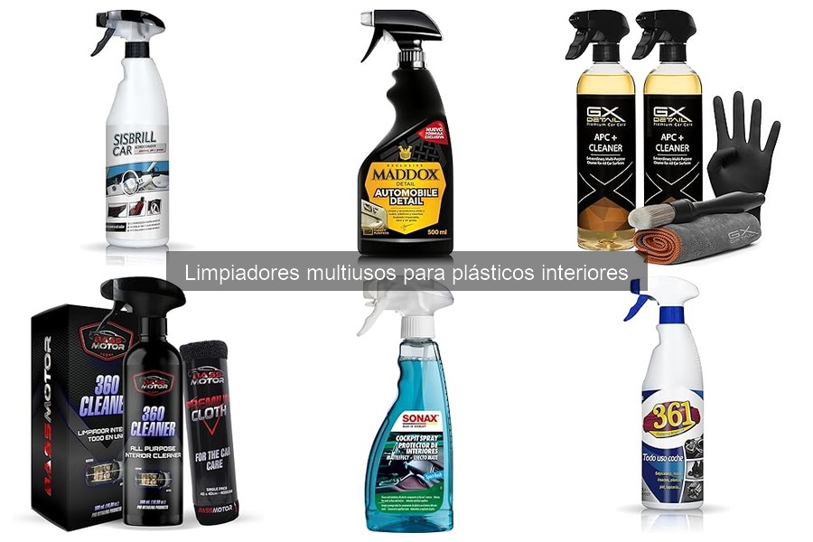 Comparativa de precios de limpiadores multiusos para coches