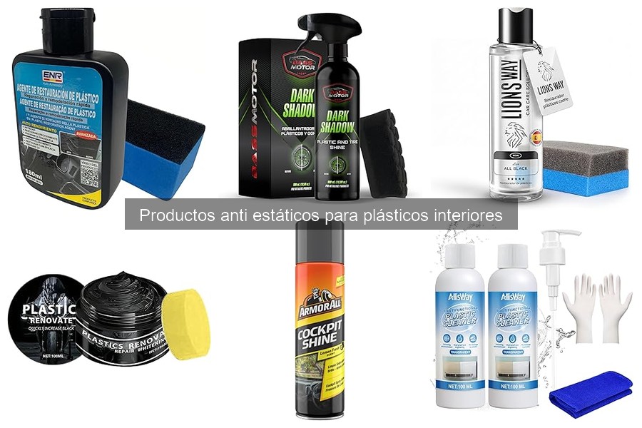 Comparativa de productos anti estáticos para plásticos del coche