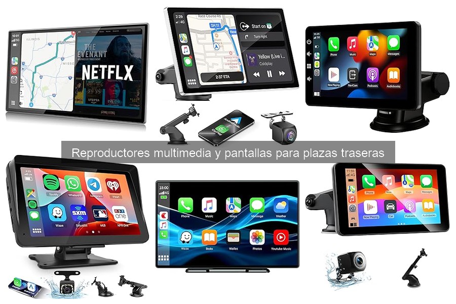 Comparativa de reproductores multimedia para plazas traseras