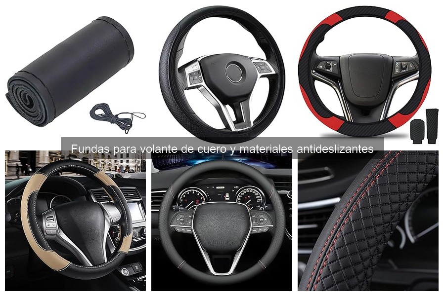 Comparativa: Fundas para Volante de Cuero vs. Antideslizantes