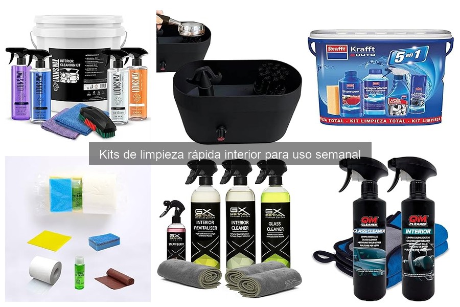 Comparativa precios kits limpieza interior coche en tiendas