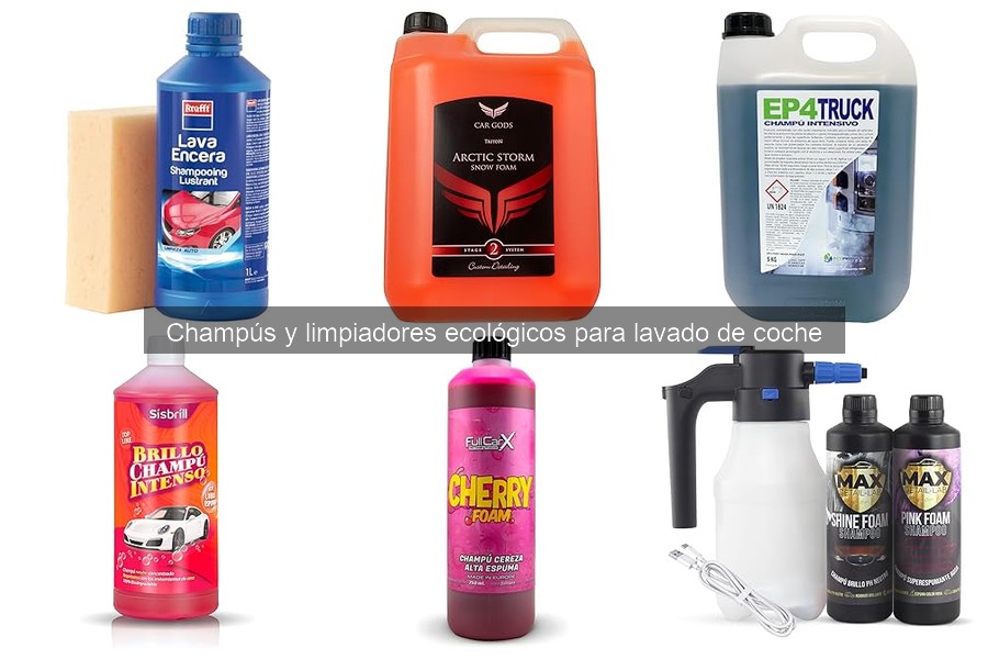 Costos de champús ecológicos para coches: comparativa y ofertas