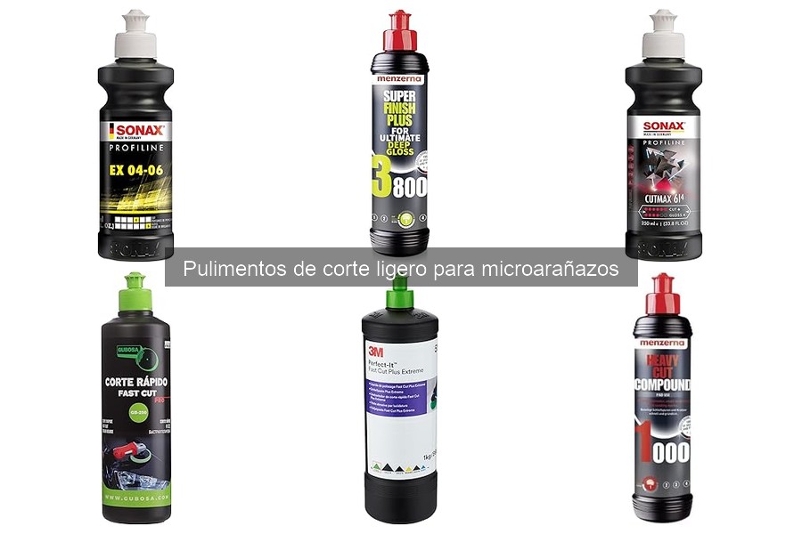 ¿Cuándo usar pulimento de corte ligero para microarañazos?