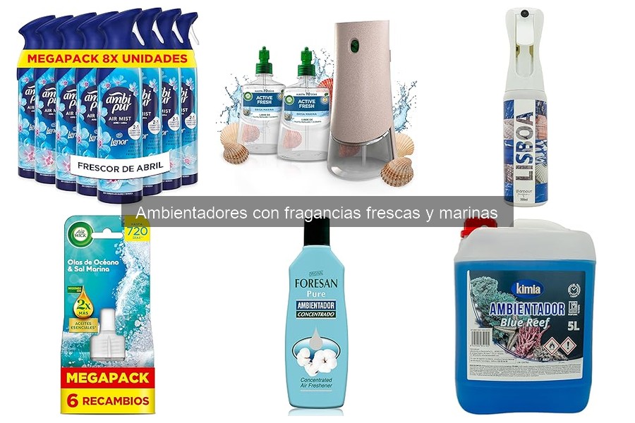 Dónde comprar ambientadores de coche frescos y marinos