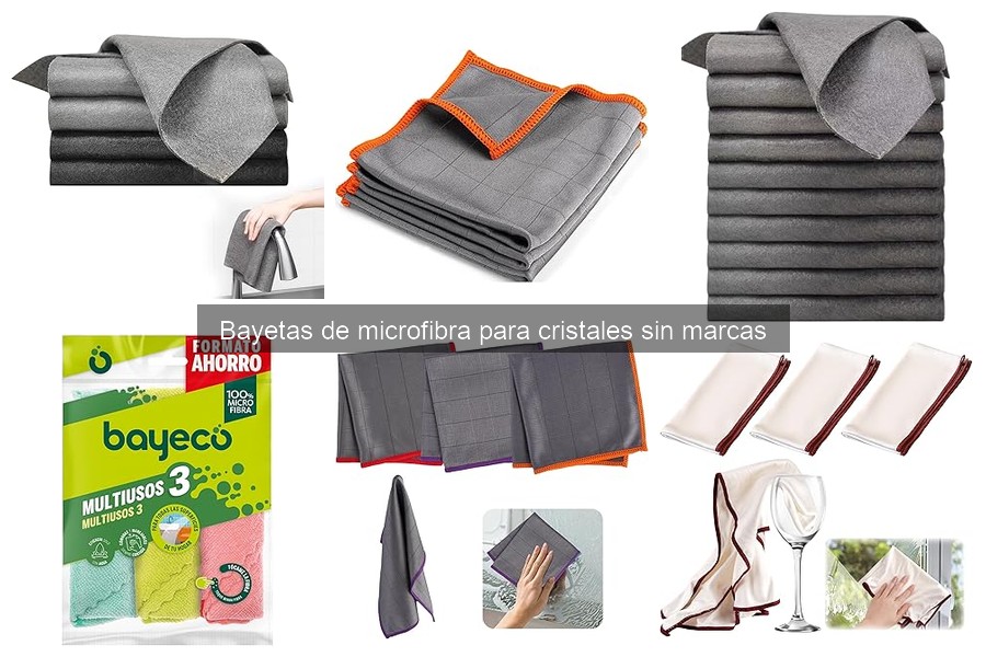 Dónde comprar bayetas de microfibra para cristales sin marcas