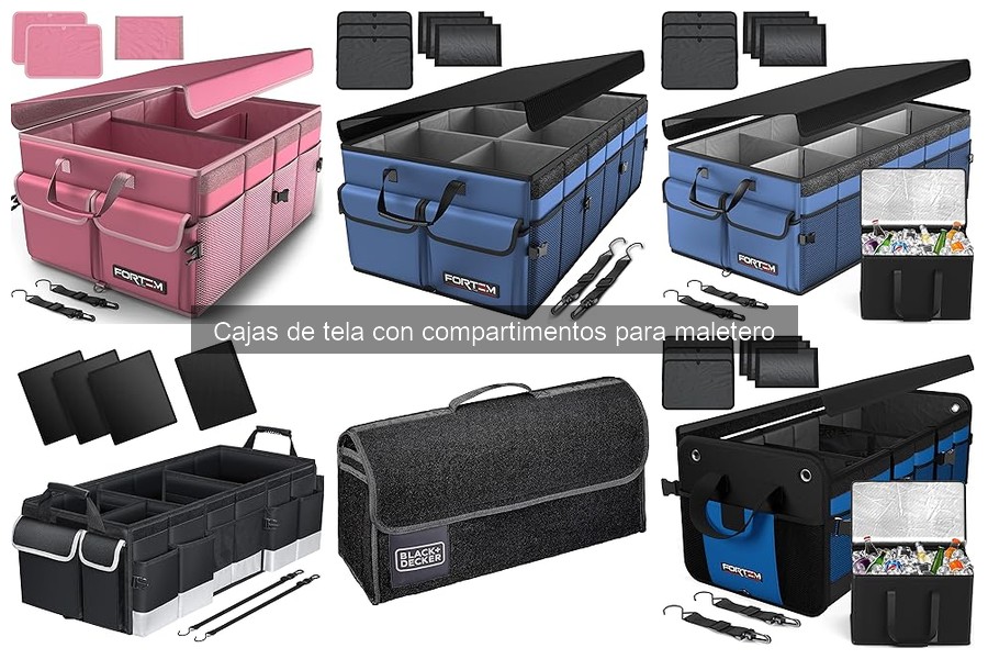 Dónde comprar cajas de tela con compartimentos para maletero