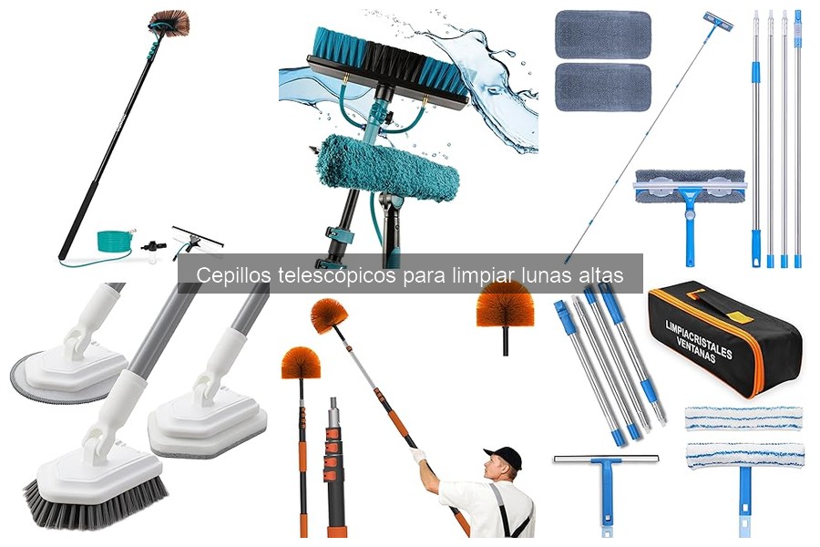 Dónde comprar cepillos telescópicos para limpiar lunas altas