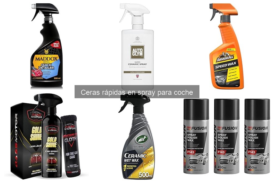 Dónde comprar ceras rápidas en spray para coche