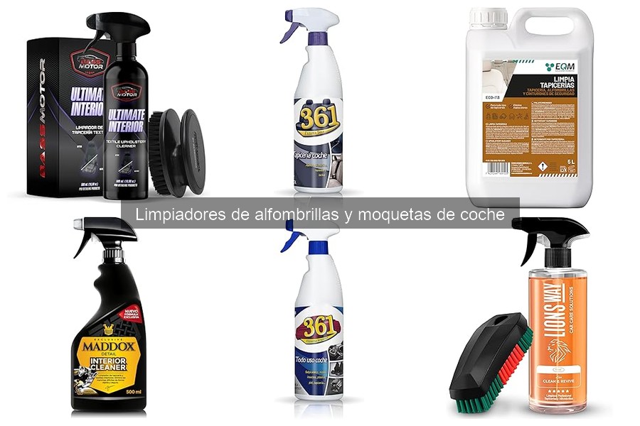 Dónde comprar limpiadores de alfombrillas y moquetas de coche