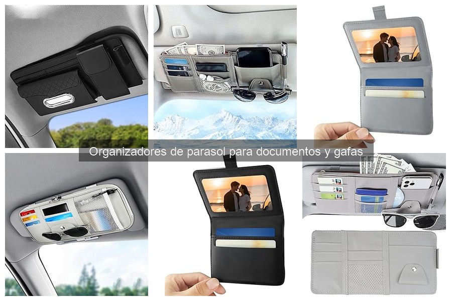 Dónde comprar organizadores de parasol para documentos y gafas
