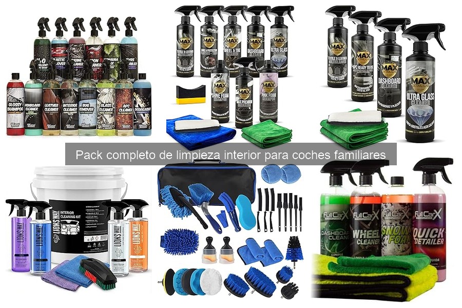 Dónde comprar packs de limpieza interior para coches familiares