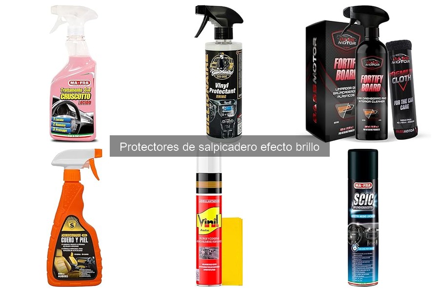 Dónde comprar protectores de salpicadero efecto brillo baratos