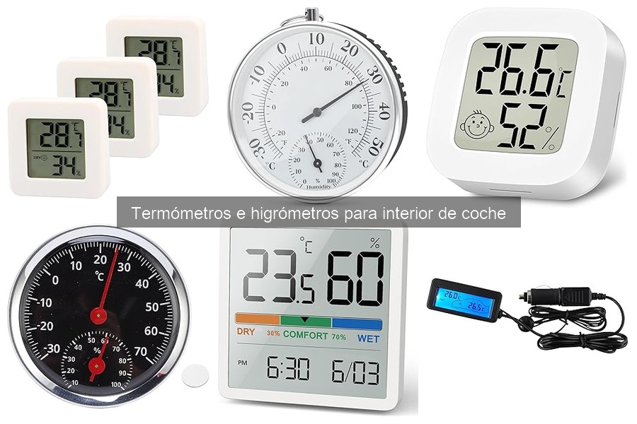 Dónde comprar termómetros e higrómetros para coche baratos