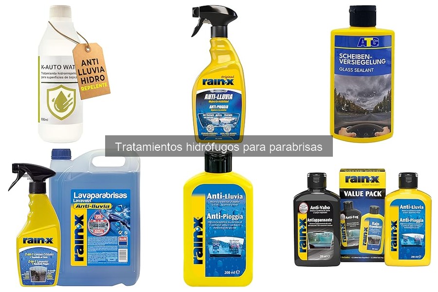 Dónde comprar tratamientos hidrófugos para parabrisas