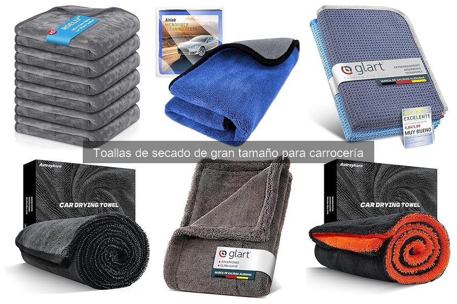 Durabilidad de toallas de secado de gran tamaño para coches
