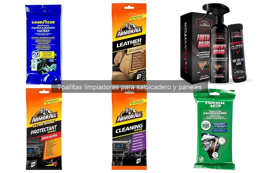 Duración de las toallitas limpiadoras para salpicadero