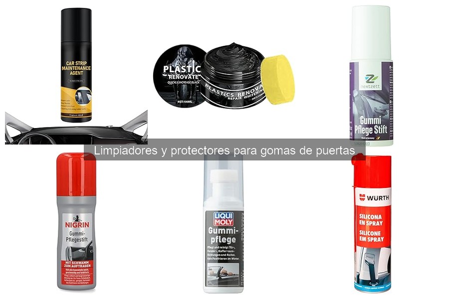 Efectividad de limpiadores para gomas de puertas