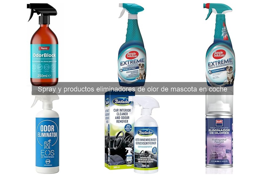 Eficacia de los sprays eliminadores de olor para coches