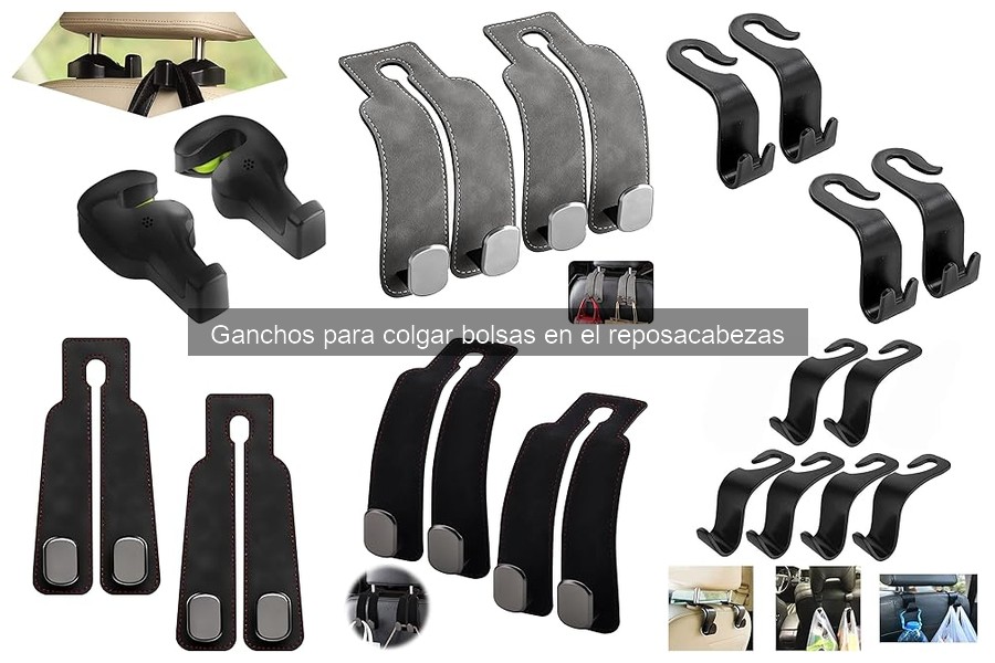 Elige el tamaño ideal de ganchos para colgar bolsas en el coche
