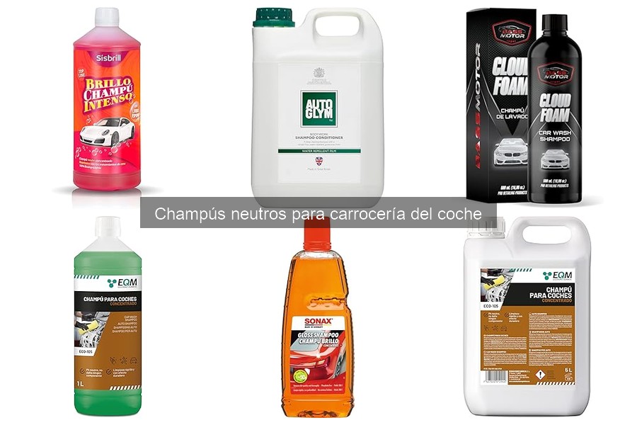Errores comunes al usar champús neutros para el coche
