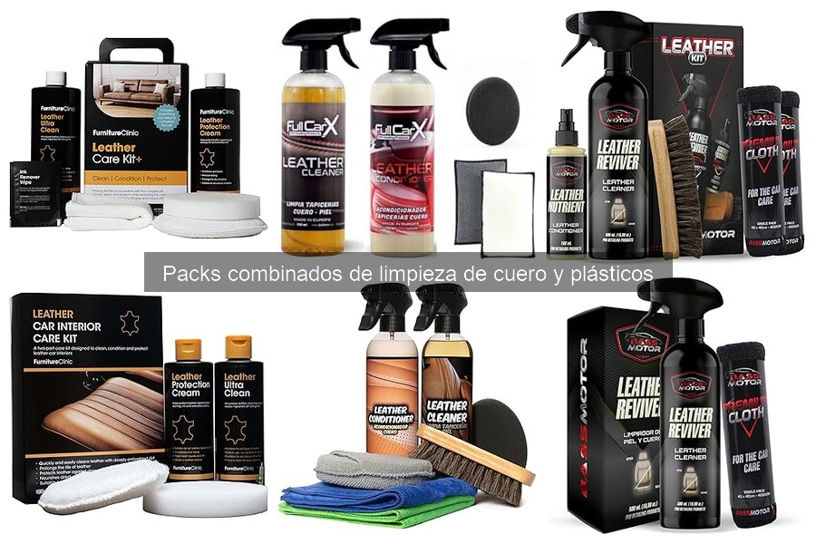 Errores comunes al usar packs de limpieza de cuero y plásticos