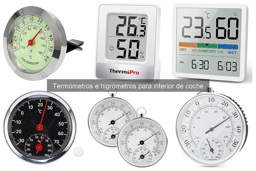 Errores Comunes al Usar Termómetros e Higrómetros en Coches