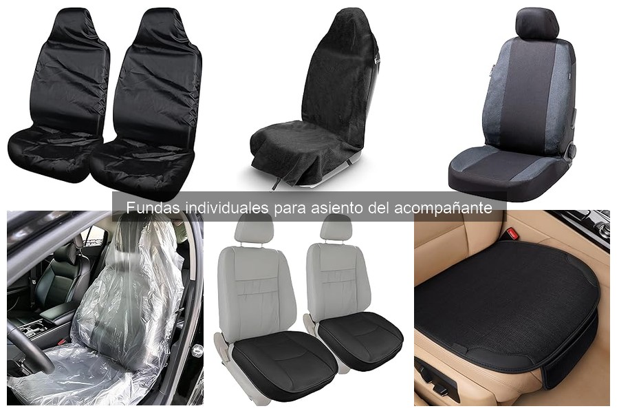 Fundas individuales para asiento del acompañante: características y usos