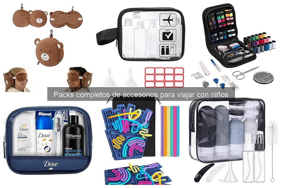 Guía de compra para packs de accesorios de viaje con niños