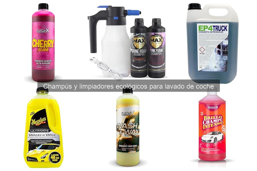Impacto ambiental de champús y limpiadores ecológicos para coches