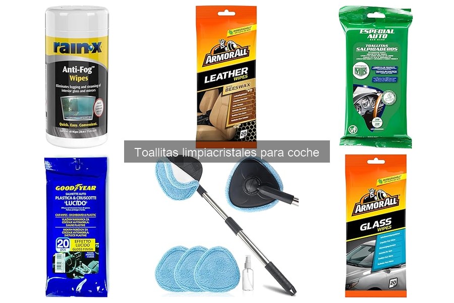 Ingredientes de las toallitas limpiacristales para coche