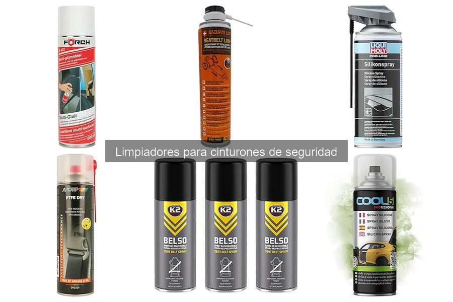 Ingredientes ideales en limpiadores de cinturones de seguridad