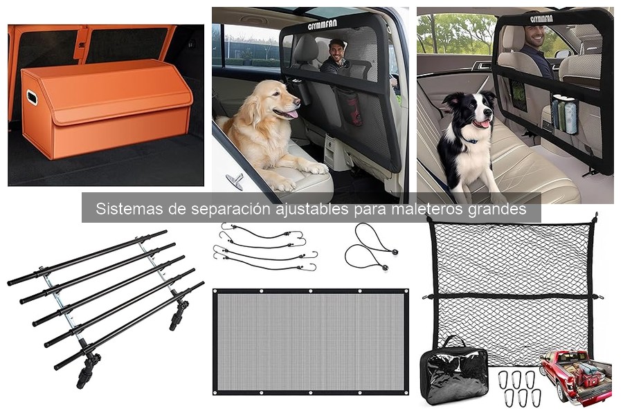 Instala un sistema de separación ajustable en tu maletero