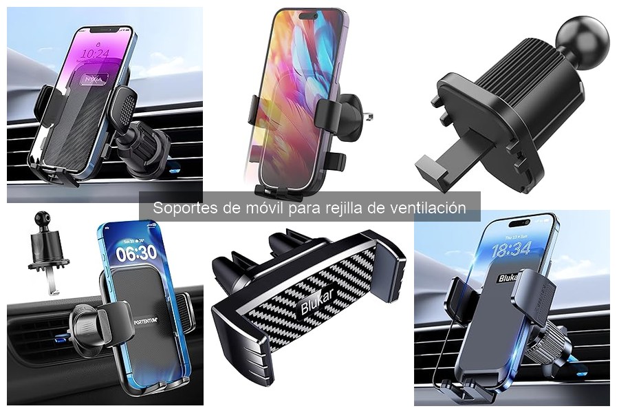 Instala un soporte de móvil en la rejilla del coche fácilmente