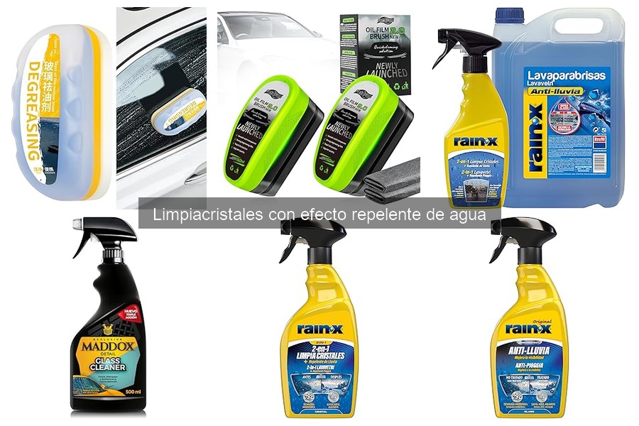 Limpiacristales con efecto repelente de agua: ¿Qué son?