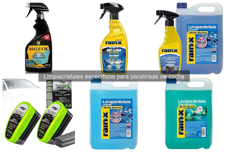 Limpiacristales específicos para parabrisas de coche: características