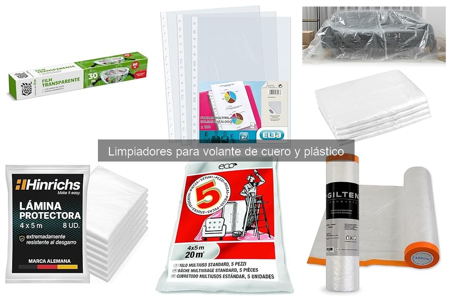 Limpiadores seguros para volantes de cuero y plástico