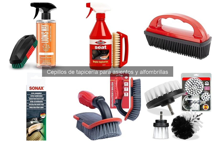 Los mejores cepillos para quitar manchas en tapicería de coche