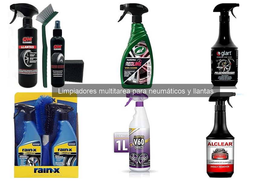 Mantén tus neumáticos brillantes con limpiadores multitarea