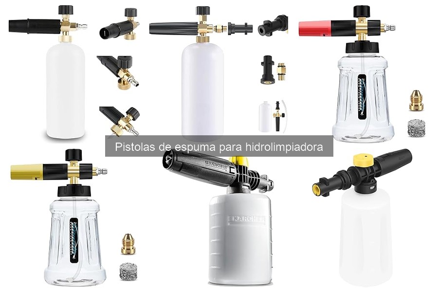 Mantenimiento de pistolas de espuma para hidrolimpiadoras