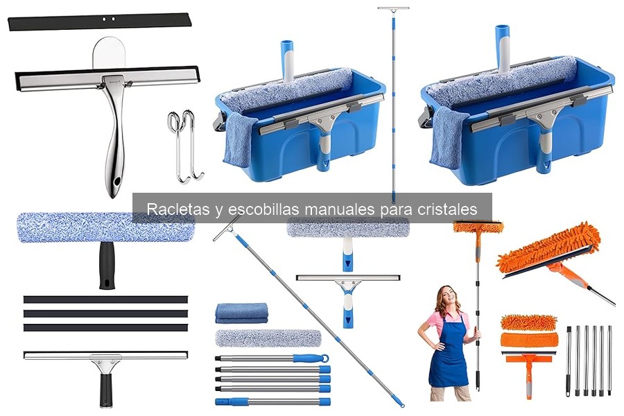 Mantenimiento y limpieza de racletas para cristales