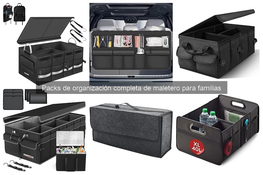 Maximiza el espacio en el maletero con packs de organización
