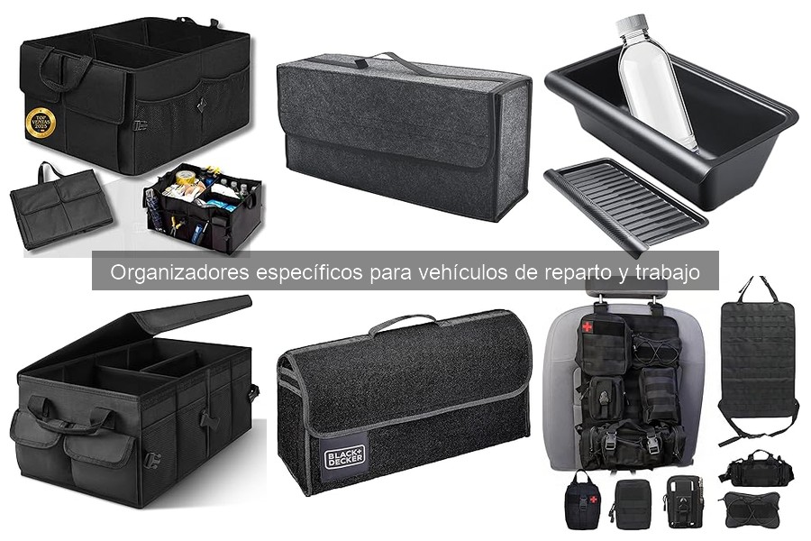 ** Maximiza el uso de organizadores en vehículos de trabajo